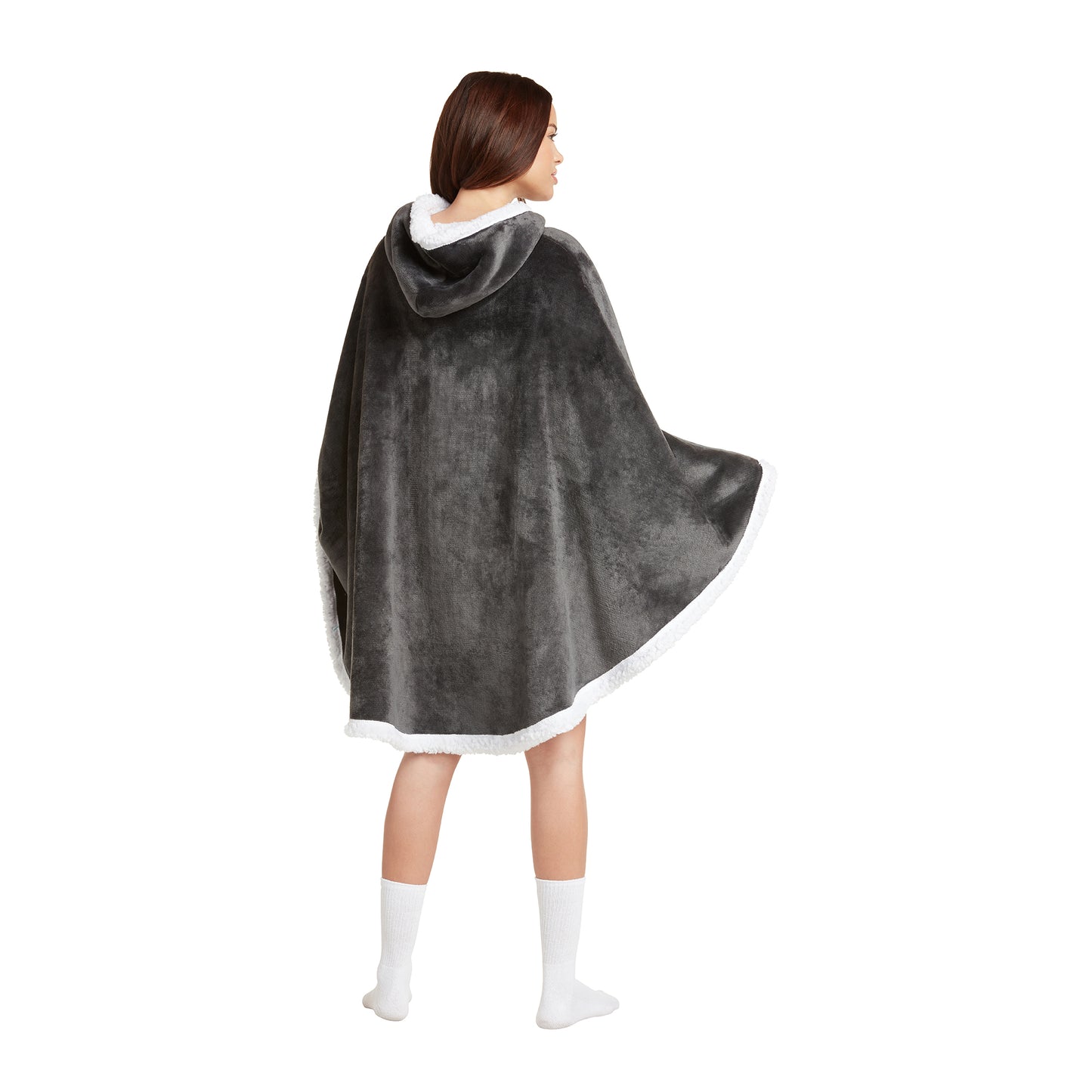 Hooded Blanket Poncho